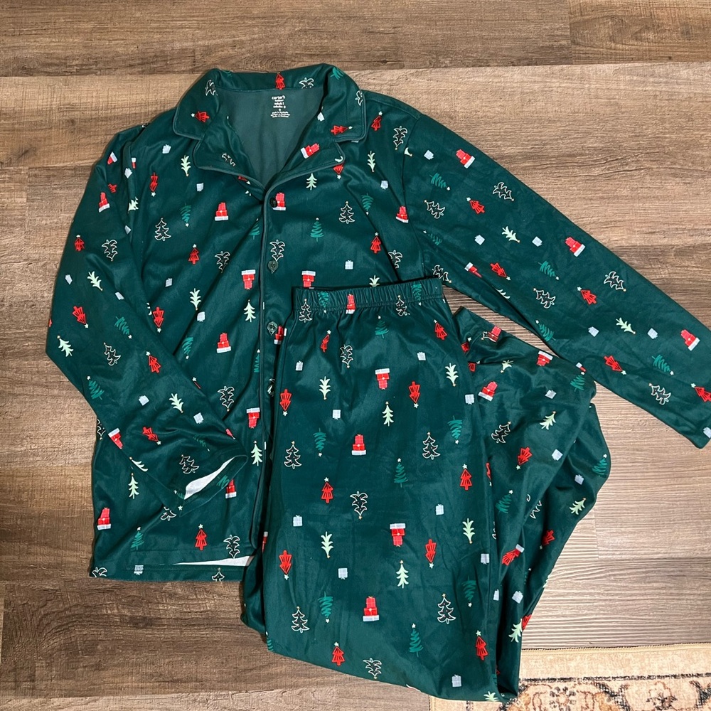 Carter’s Christmas Tree Adult Button Up Pjs